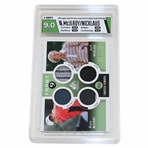 2014 Upper Deck Sp Game Used Fabrics Duals Ltd Ed 10/25 #F92-Nm Nicklaus & McIlroy HGA MINT 9