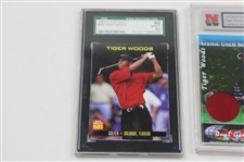 1999 SI For Kids Tiger Woods #860 SGC NM/MT 8.5 Dual Game Greats Glove/Shirt & Two (2) SI for Kids #185 & #795 Cards 