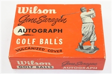 Wilson Gene Sarazen Autograph Golf Ball Box, Gene Sarazen Medalist Wilson Golf Ball Box & (4) Golf Balls