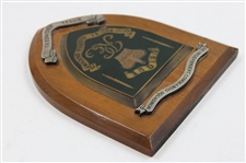 Gene Sarazen's Gifted 59 Independent Commando Squadron Royal Engineers Plaque
