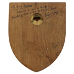 Gene Sarazen's Gifted 59 Independent Commando Squadron Royal Engineers Plaque