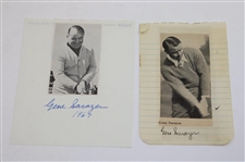 (2) Gene Sarazen Signed Cuts & (2) 1930's American Golfer Magazines JSA ALOA