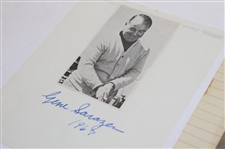 (2) Gene Sarazen Signed Cuts & (2) 1930's American Golfer Magazines JSA ALOA