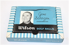 Wilson Sarazen Squire, Gene Sarazen Tournament , Gene Sarazen Strokemaster Golf Ball Boxes & (3) Golf Balls