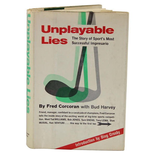 1965 Unplayable Lies Signed By Author Fred Corcoran