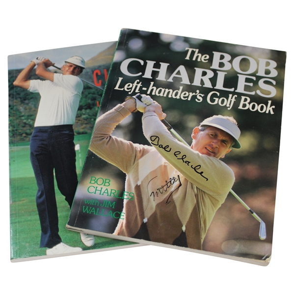Bob Charles Signed Left Handers Golf Book with New Edition Book JSA ALOA