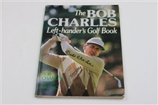 Bob Charles Signed 'Left Handers Golf Book' with New Edition Book JSA ALOA