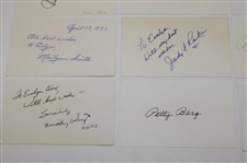 Fifteen (15) LPGA Tour Legends Signed Cuts JSA ALOA