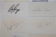 Fifteen (15) LPGA Tour Legends Signed Cuts JSA ALOA