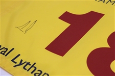 Ernie Els Signed 2012 Open Championship at Royal Lytham & St. Annes Flag JSA ALOA