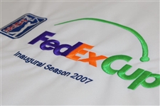 2007 Fed Ex Cup 'Inaugural Season' Embroidered White Flag - Tiger Woods Win