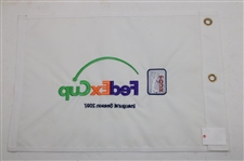 2007 Fed Ex Cup 'Inaugural Season' Embroidered White Flag - Tiger Woods Win