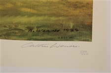 1982 16th Green St. Andrews Old Course Ltd Ed #825/850 Arthur Weaver Signed Lithograph Print