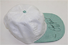 Payne Stewart Signed Classic Slazenger Masters Tournament White w/Green Plaid Hat JSA ALOA