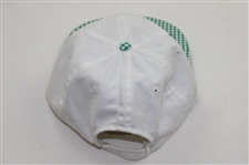 Payne Stewart Signed Classic Slazenger Masters Tournament White w/Green Plaid Hat JSA ALOA