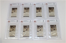 Twenty-Seven (27) 1936 John Cotton Ltd Golf Strokes Beckett Graded Cards