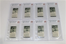 Twenty-Seven (27) 1936 John Cotton Ltd Golf Strokes Beckett Graded Cards