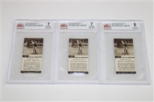 Twenty-Seven (27) 1936 John Cotton Ltd Golf Strokes Beckett Graded Cards