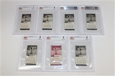 Twenty-Three (23) 1937 John Cotton Ltd Golf Strokes Beckett Graded Cards