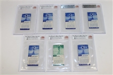 Twenty-Three (23) 1937 John Cotton Ltd Golf Strokes Beckett Graded Cards