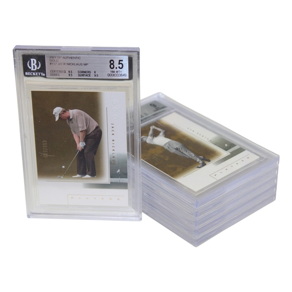 Six (6) 2001 SP Authentic Gold /500 Beckett Graded Cards - Incl. Two (2) Nicklaus 