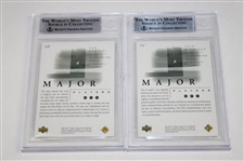 Six (6) 2001 SP Authentic Gold /500 Beckett Graded Cards - Incl. Two (2) Nicklaus 