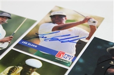 Lee Elder, Calvin Peete, Jim Dent & Walter Morgan Signed Pro Set Golf Cards JSA ALOA