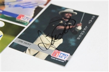 Lee Elder, Calvin Peete, Jim Dent & Walter Morgan Signed Pro Set Golf Cards JSA ALOA
