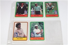 One-Hundred Thirty (130) PGA Tour Cards - 1981 & 1982 Donruss Golf