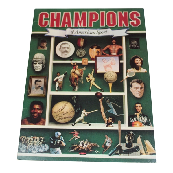 1981 Smithsonian Champions of American Sport Booklet Of Uncut Cards w/ Jack Nicklaus