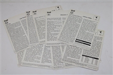 Seventy-Seven (77) Italian Sportscaster Oversize Cards From 1978-79
