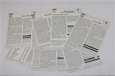 Seventy-Seven (77) Italian Sportscaster Oversize Cards From 1978-79