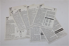Seventy-Seven (77) Italian Sportscaster Oversize Cards From 1978-79