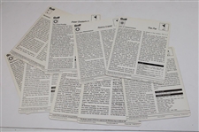 Seventy-Seven (77) Italian Sportscaster Oversize Cards From 1978-79