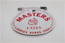 1964 Masters Tournament SERIES Badge #13218 - Arnold Palmer Winner