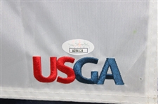 Bryson DeChambeau signed 2024 US Open at Pinehurst No. 2 Flag Display - Framed JSA #AZ84124