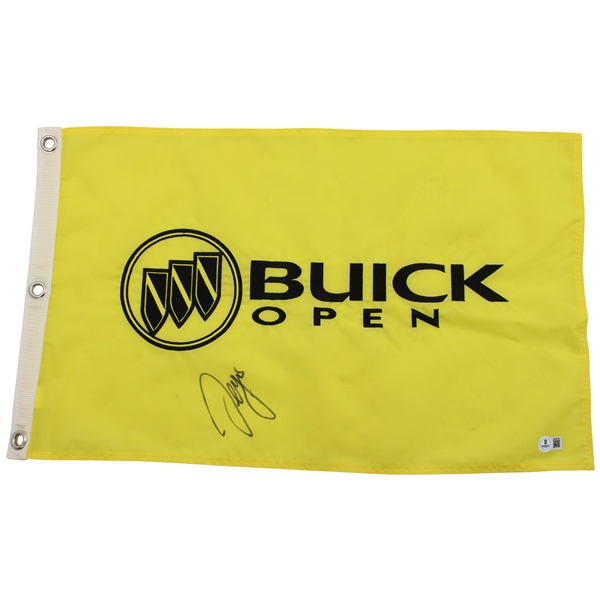 Sergio Garcia Signed Buick Open Embroidered Flag Beckett #BS38758