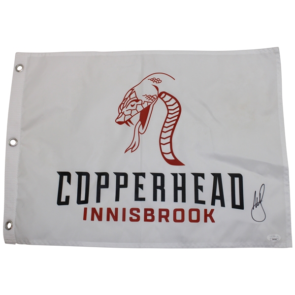 Webb Simpson Signed Copperhead Innisbrook Flag JSA #CD60060