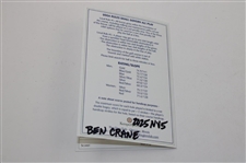Ben Crane Signed Glen Club Scorecard & Pinnacle Golf Ball JSA ALOA