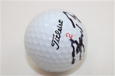 President George W. Bush Signed Titleist 2 USA Flag Logo Golf Ball JSA ALOA