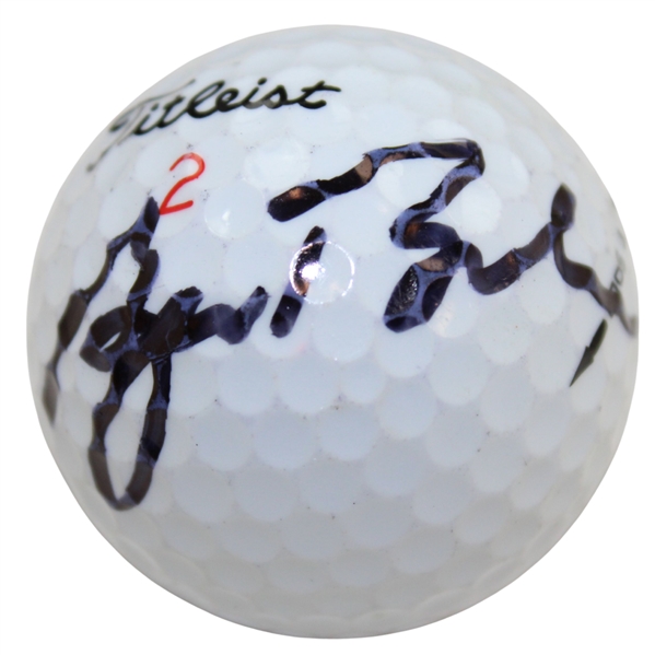 President George W. Bush Signed Titleist 2 USA Flag Logo Golf Ball JSA ALOA