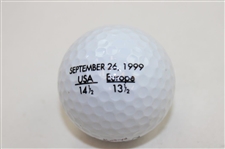 Ben Crenshaw Signed MaxFli Patriot 1999 Ryder Cup Results Golf Ball JSA ALOA