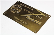 Hale Irwin's Personal 1977 Ryder Cup Team Member PGA of America Plaque