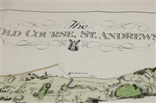 Original 1924 The Old Course St. Andrews Aerial Map Surveyed & Depicted by MacKenzie