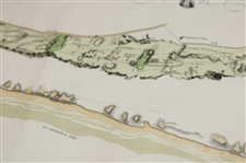 Original 1924 The Old Course St. Andrews Aerial Map Surveyed & Depicted by MacKenzie