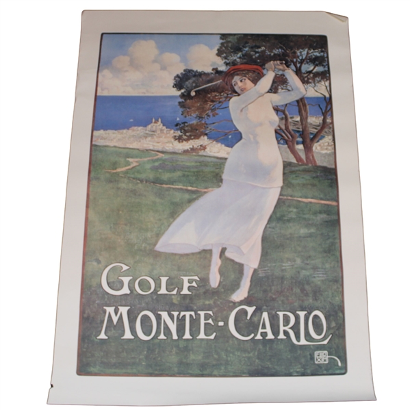 Golf at Monte Carlo Reproduction Print
