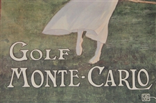 Golf at Monte Carlo Reproduction Print