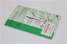 1961 Masters Tournament Official Spectator Guide - Gary Player Winner