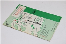 1972 Masters Tournament Official Spectator Guide - Jack Nicklaus Winner