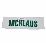 Jack Nicklaus Signed Nicklaus Caddie Jacket White w/Green Nameplate JSA ALOA